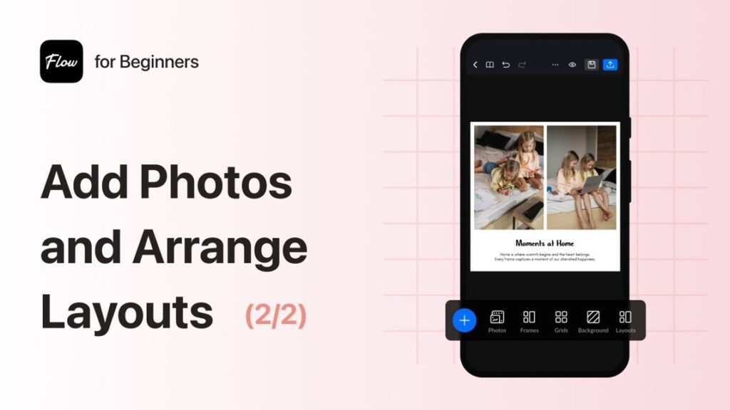 vn video editor Add Photos and Arrange Layouts