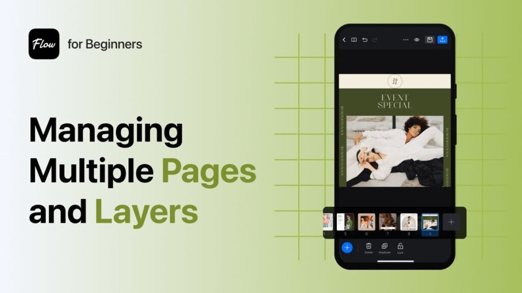 vn video editor Manage Pages and Layers